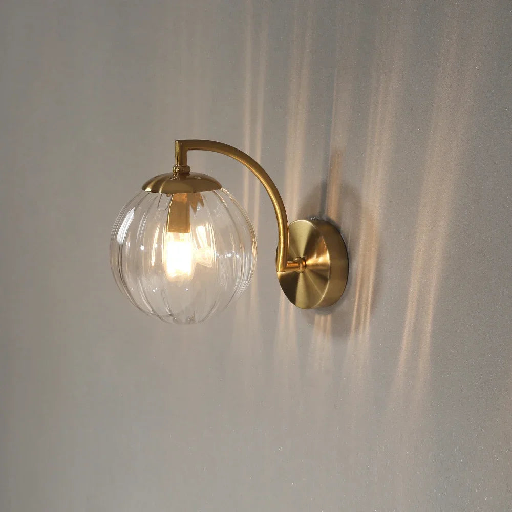 Nordic Glass Wall Lamp - Elegant Scandinavian Wall Lamp in Glass with Warm LED Light