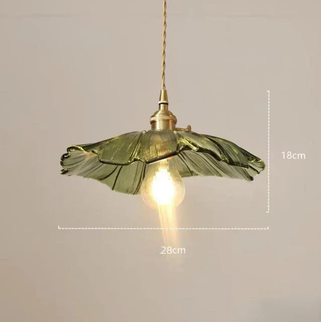 FloraShine Light - Elegant Glass Lamp with Flowers