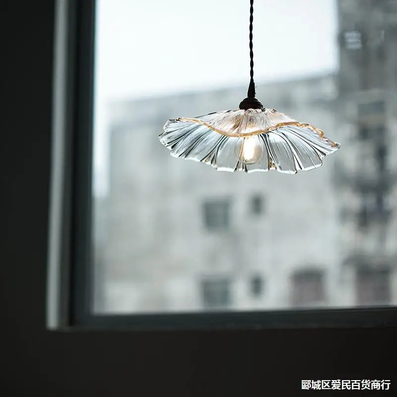FloraShine Light - Elegant Glass Lamp with Flowers