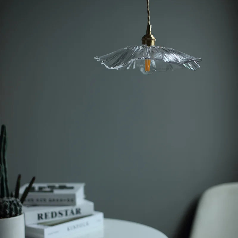 FloraShine Light - Elegant Glass Lamp with Flowers
