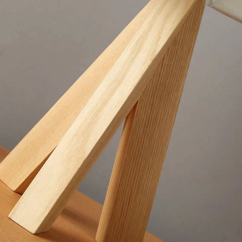 Wood Opaline - Modern bordslampa i trä med stativ