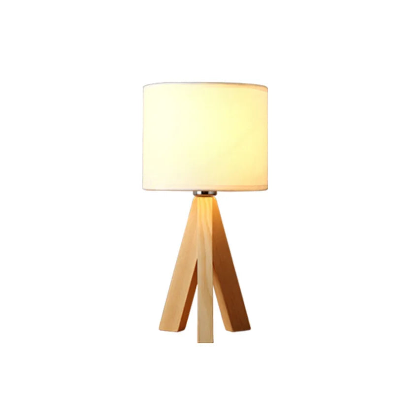 Wood Opaline - Modern bordslampa i trä med stativ