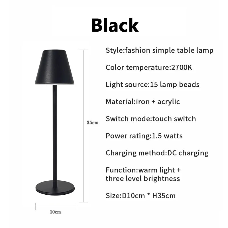LumiFree Wireless Desk Lamp - Modern, Rechargeable & Flexible