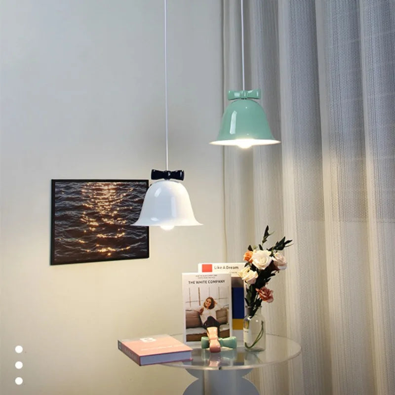 ElegantBow – Modern Arch LED Pendant Lamp for Atmospheric Lighting