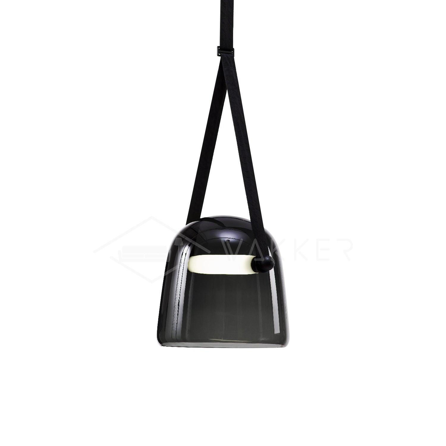 LunaMona Ceiling Lamp - Modern Hanging Lamp in Metal and Glass