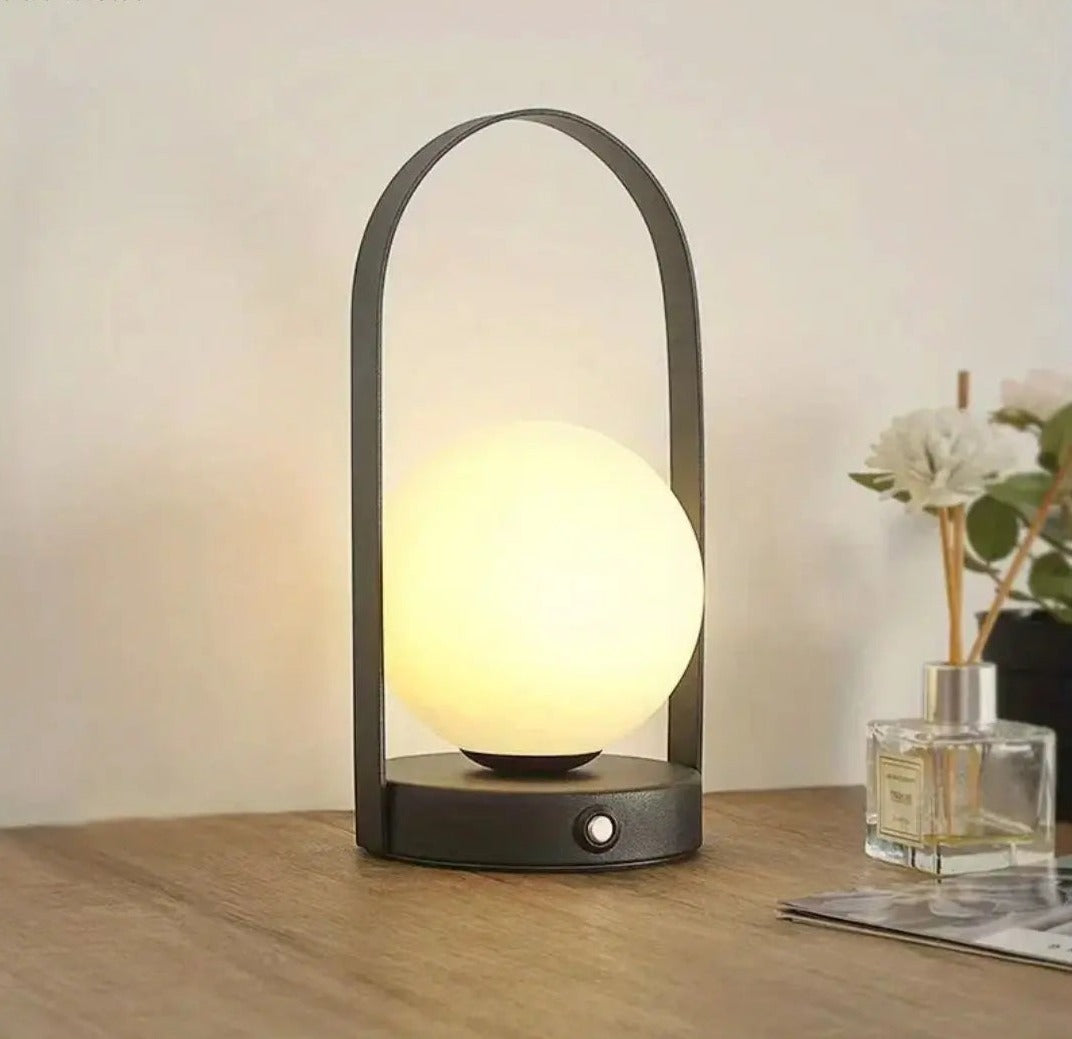 Elegant Portable LED Table Lamp with Touch Control and Rechargeable Battery