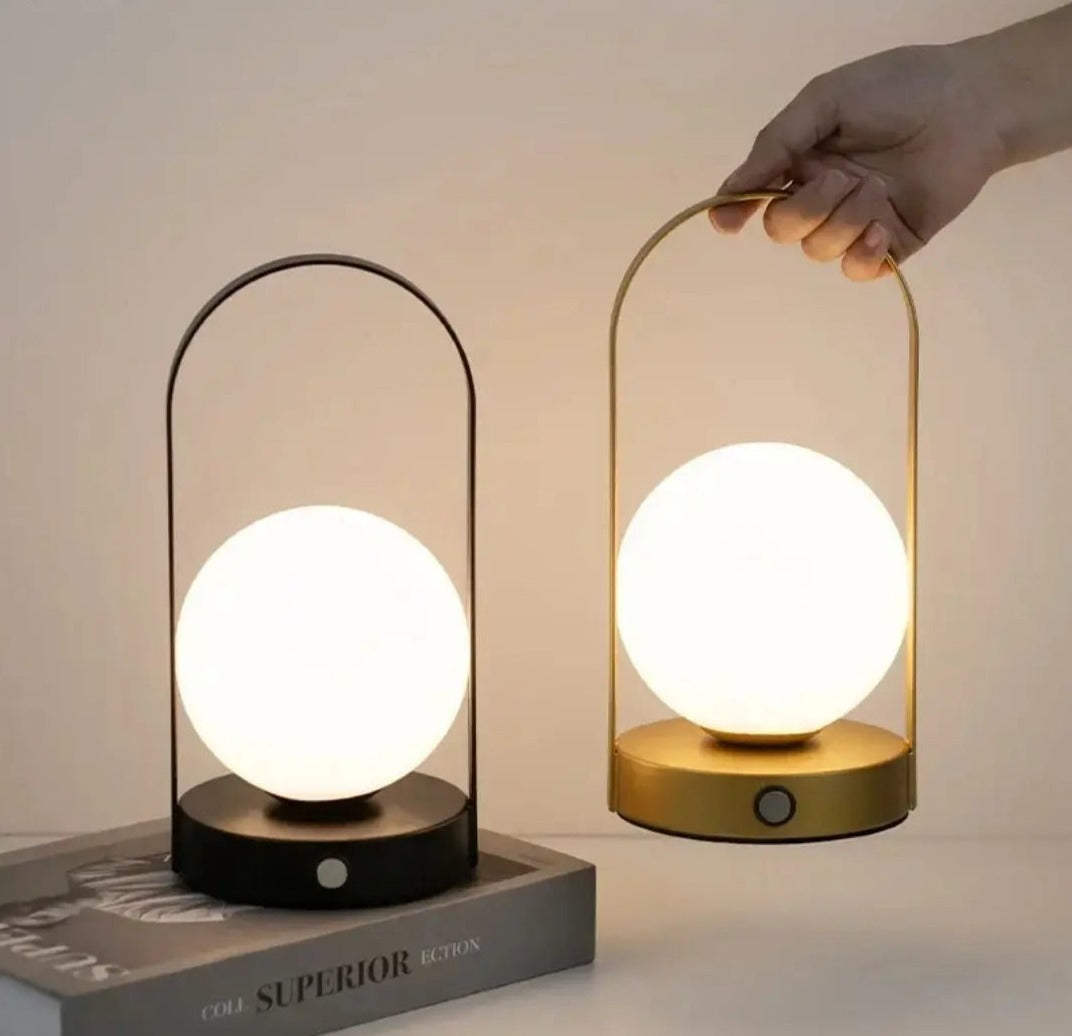 Elegant Portable LED Table Lamp with Touch Control and Rechargeable Battery