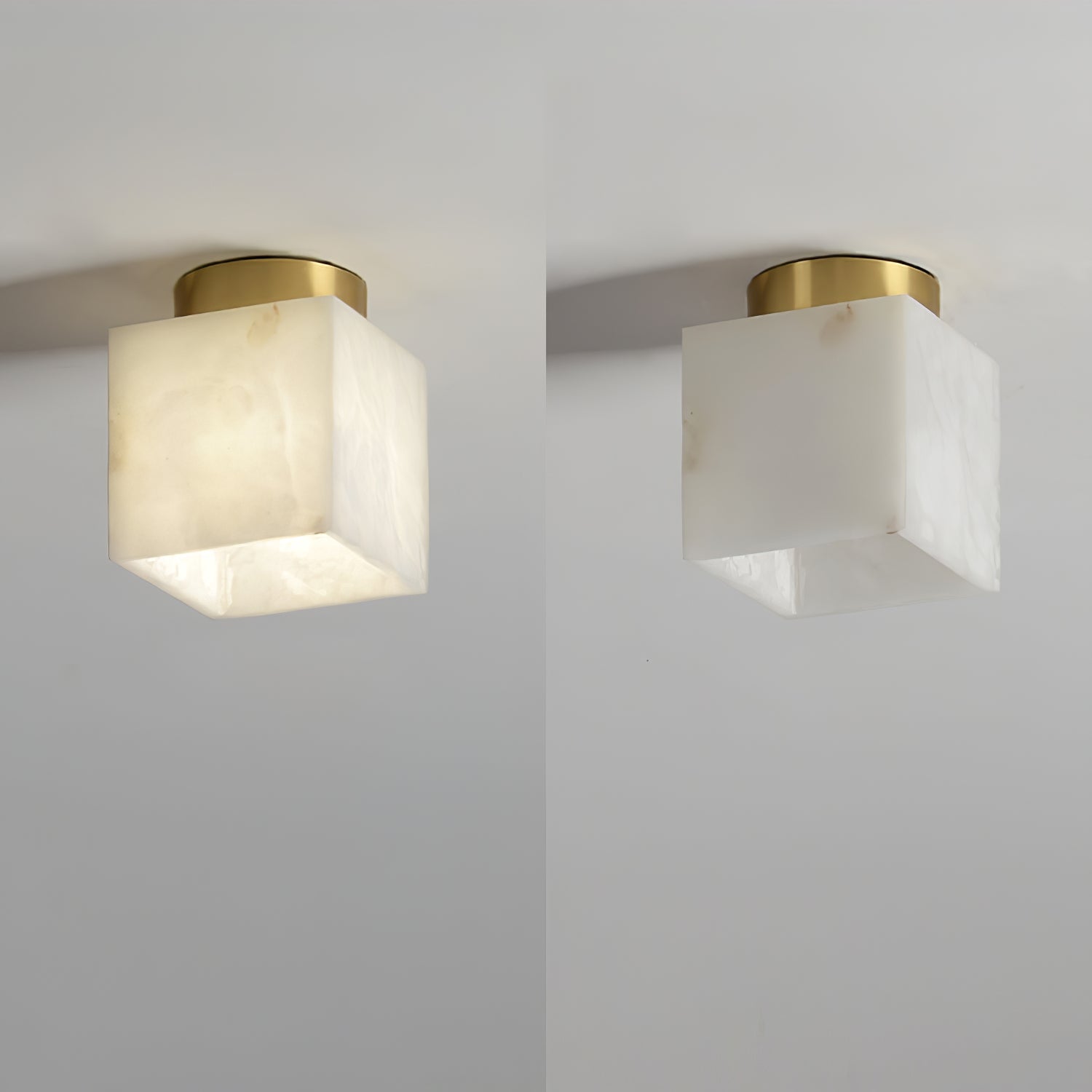LumaBreeze Ceiling Light - Luxurious Modern Alabaster LED Ceiling Light