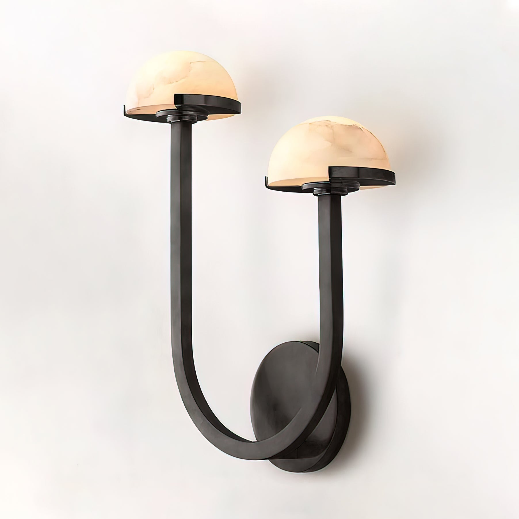 MushroomGlow Weather Lamp - Organic Alabaster Design