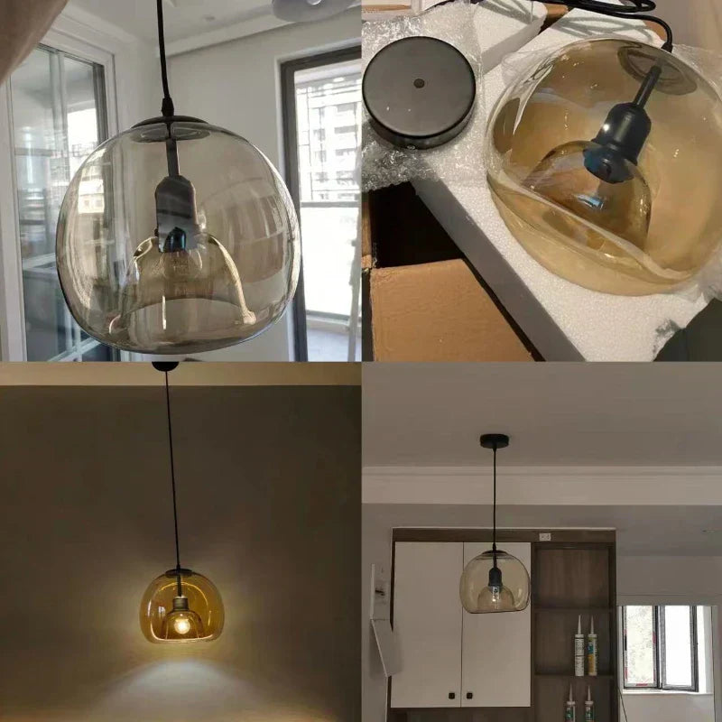 LumiGlow Pendant - Modern Glass Chandelier for Luxury Interiors