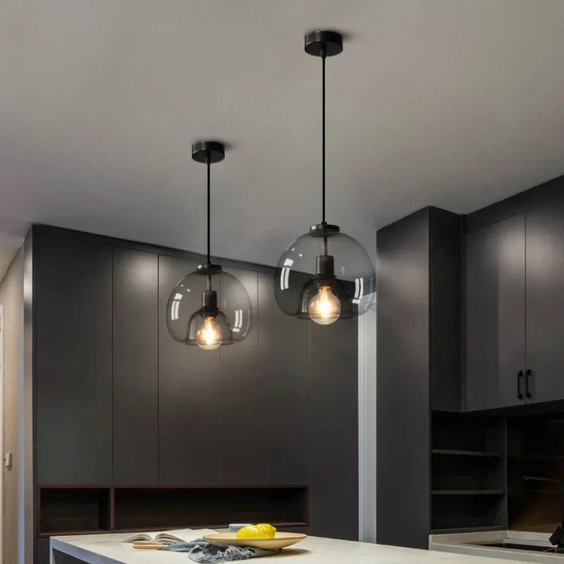 LumiGlow Pendant - Modern Glass Chandelier for Luxury Interiors