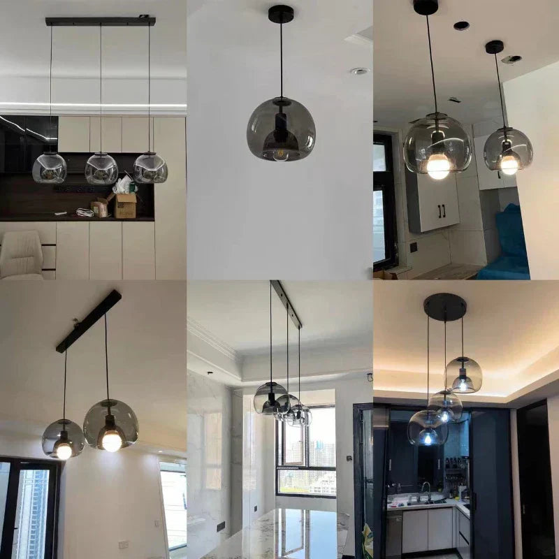 LumiGlow Pendant - Modern Glass Chandelier for Luxury Interiors