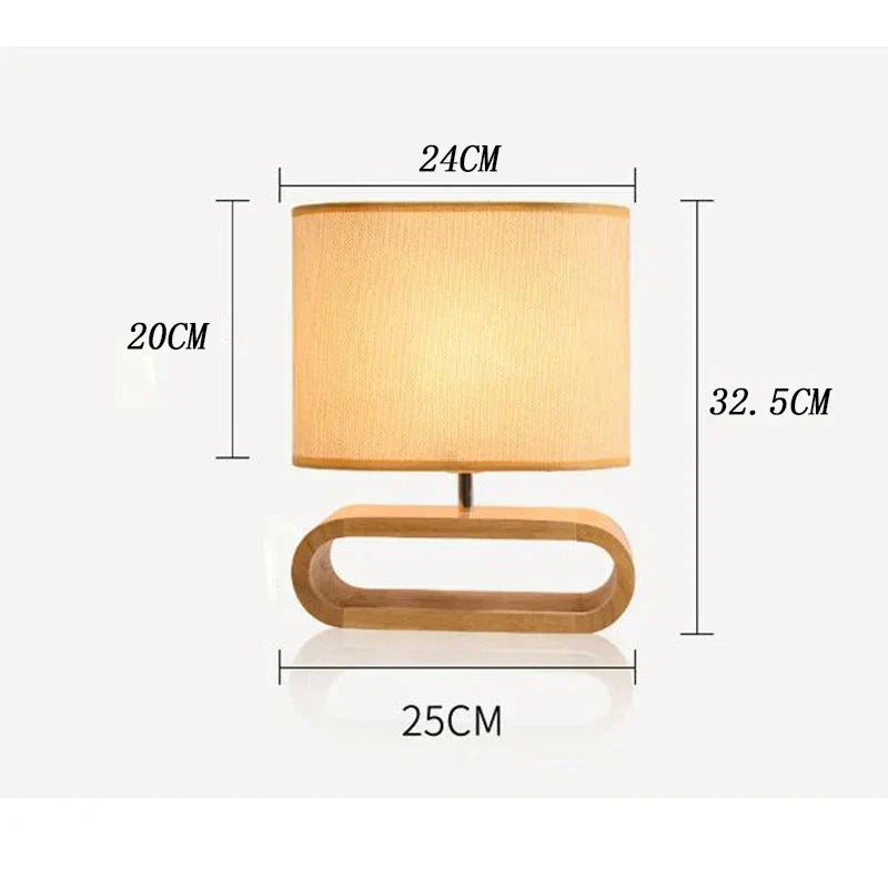 Scandinavian Wooden Table Lamp – Elegant and Handmade