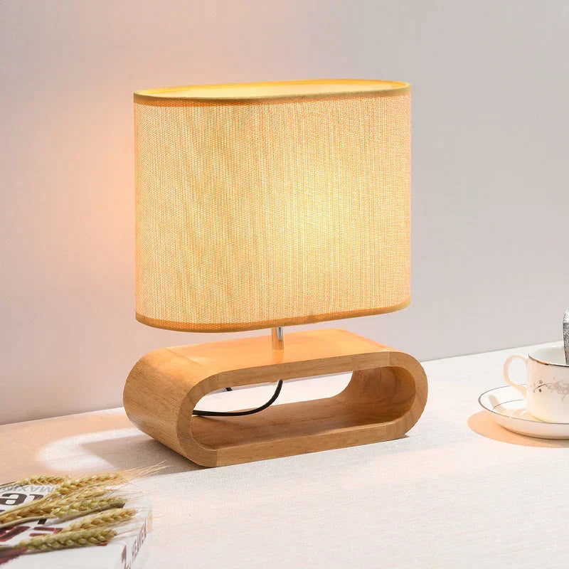 Scandinavian Wooden Table Lamp – Elegant and Handmade