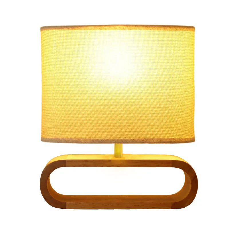 Scandinavian Wooden Table Lamp – Elegant and Handmade
