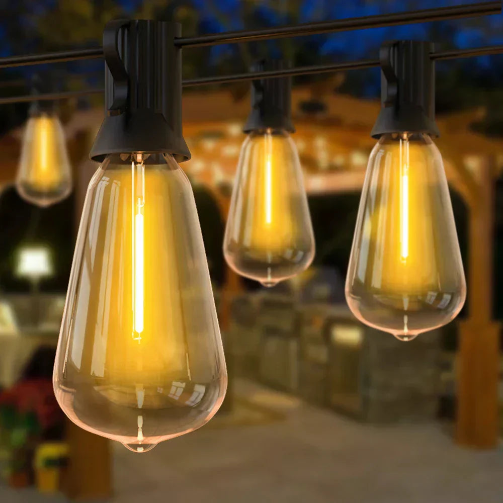 LumiGlow – Sustainable LED String Lights for Outdoor Use