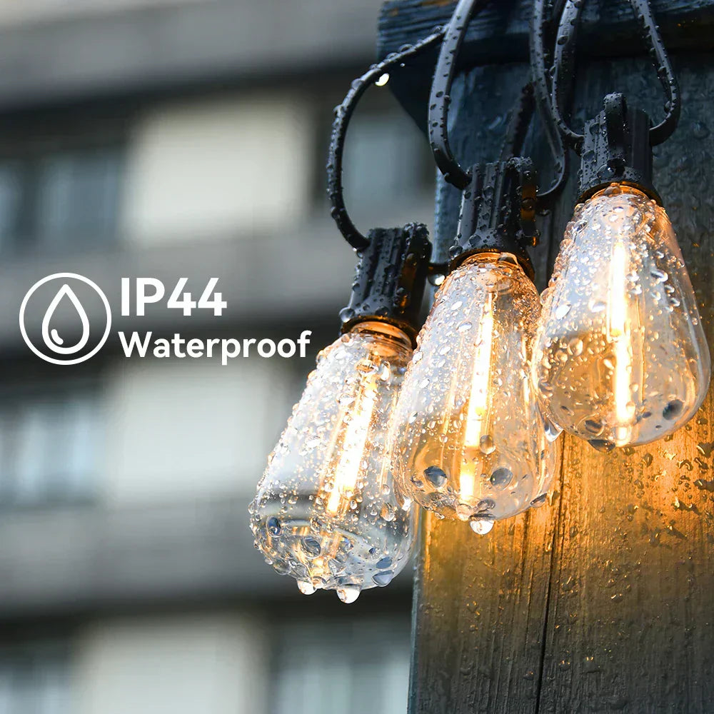 LumiGlow – Sustainable LED String Lights for Outdoor Use