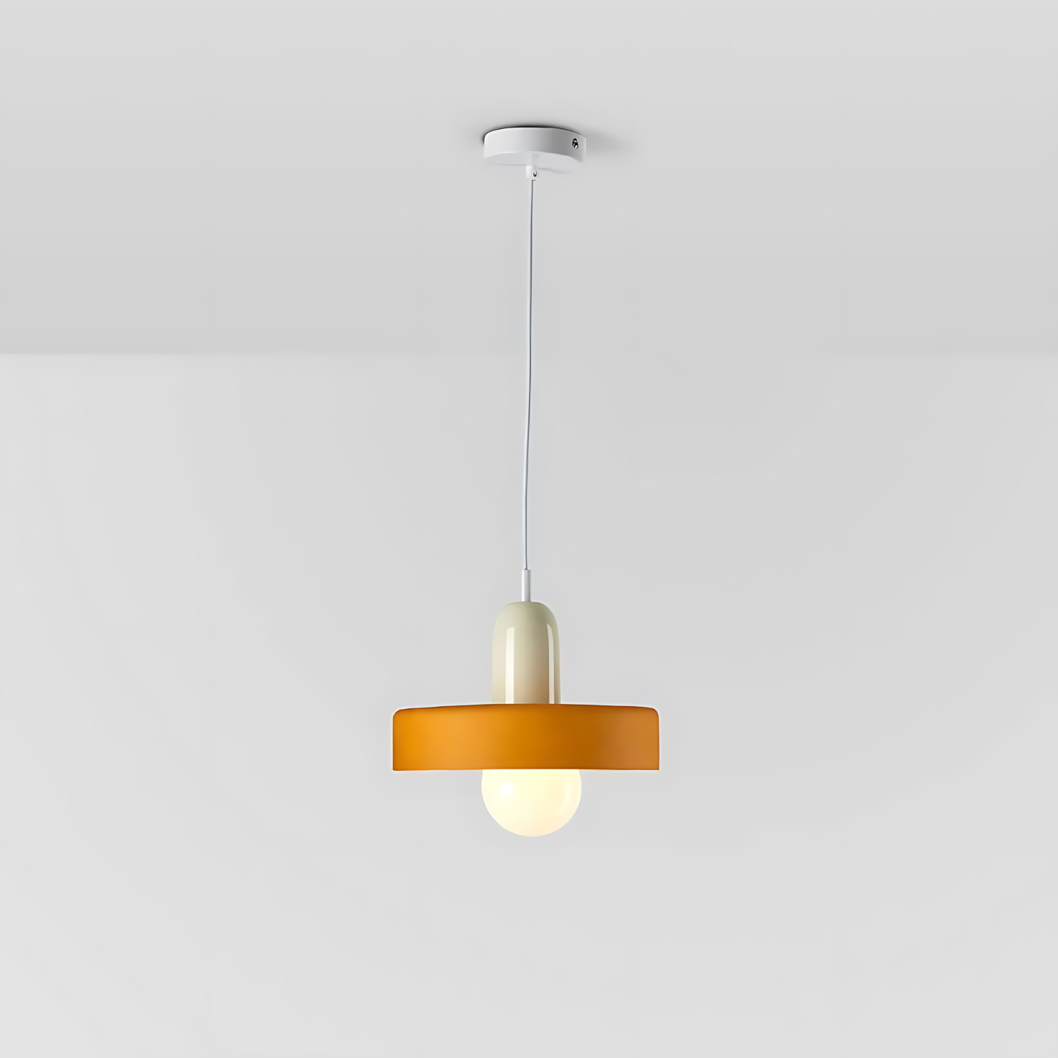 Celeste Élégance - Stylish Ceiling Lamp in Metal & Glass