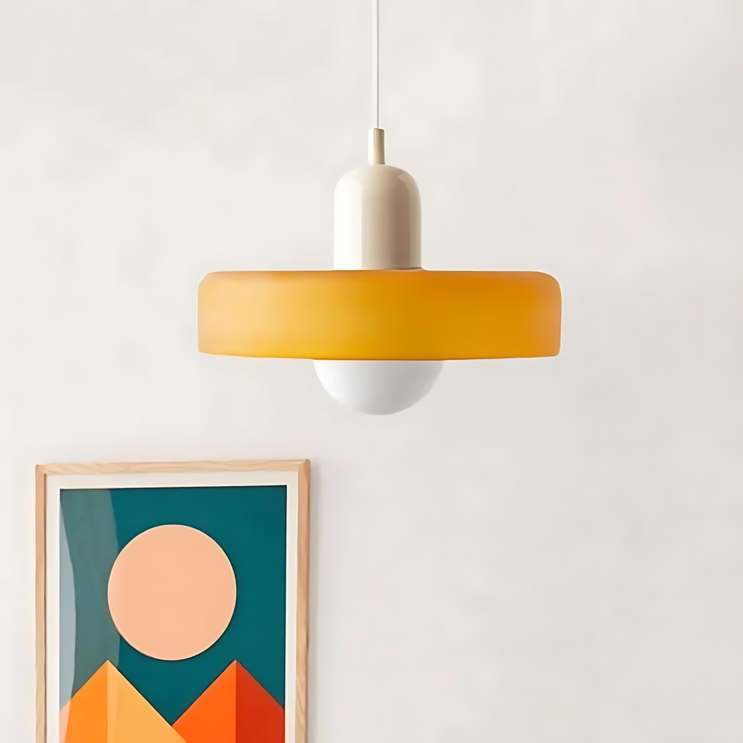 Celeste Élégance - Stylish Ceiling Lamp in Metal & Glass