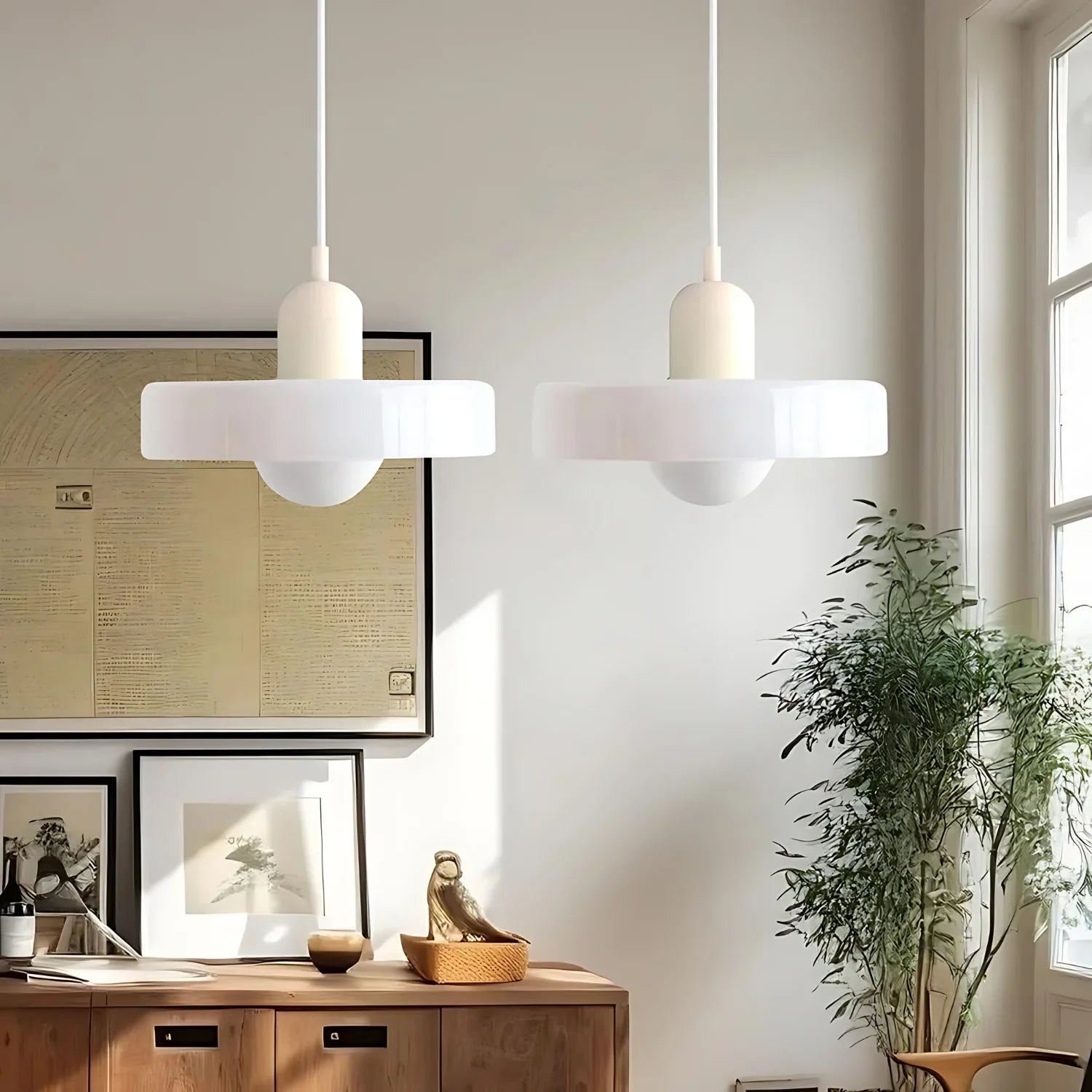 Celeste Élégance - Stylish Ceiling Lamp in Metal & Glass