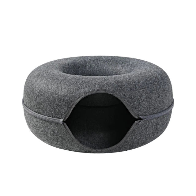 Purrfect Den - LUXURY Cat Tunnel with Sleeping Toy