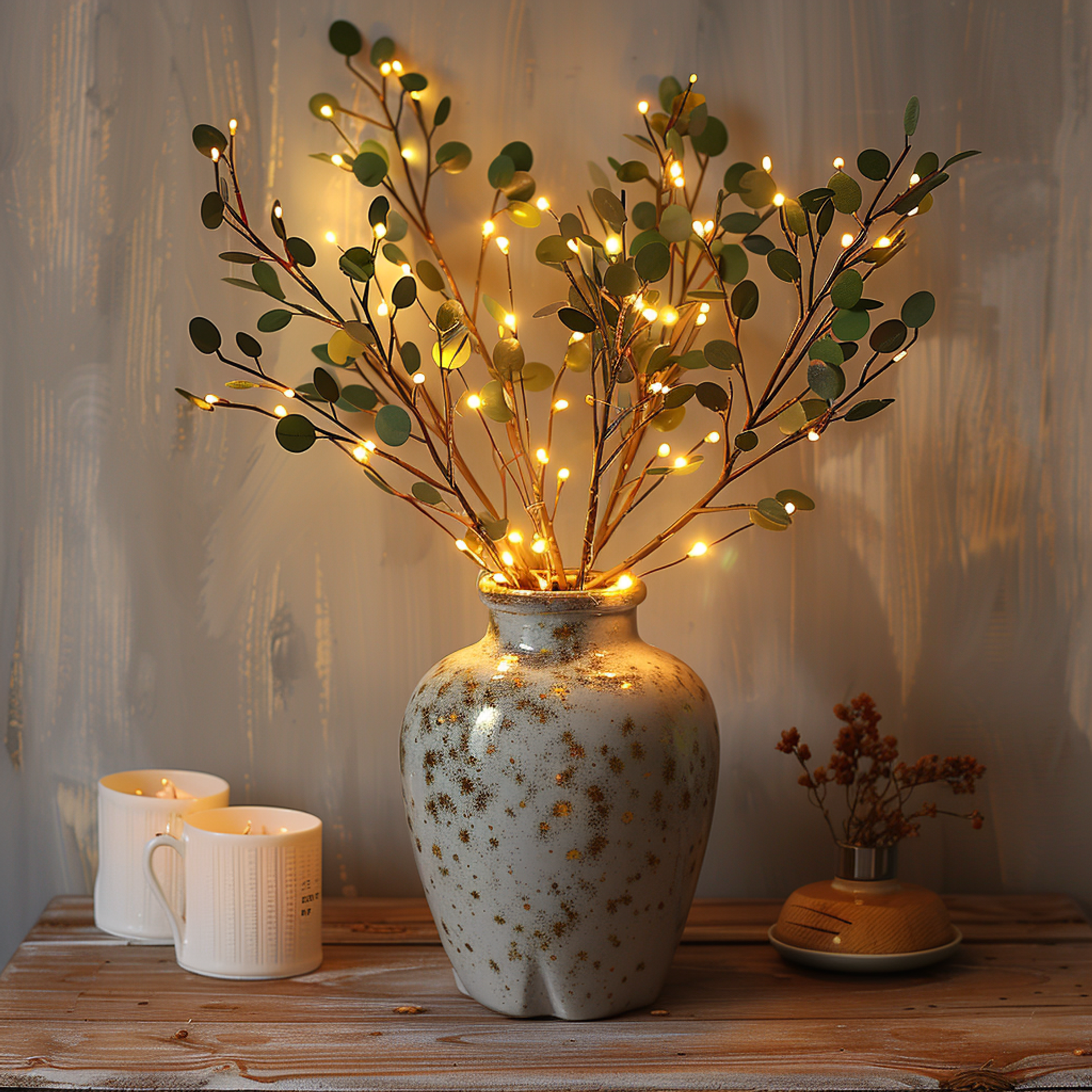 LumiVista - Magical Olive Branch Light String