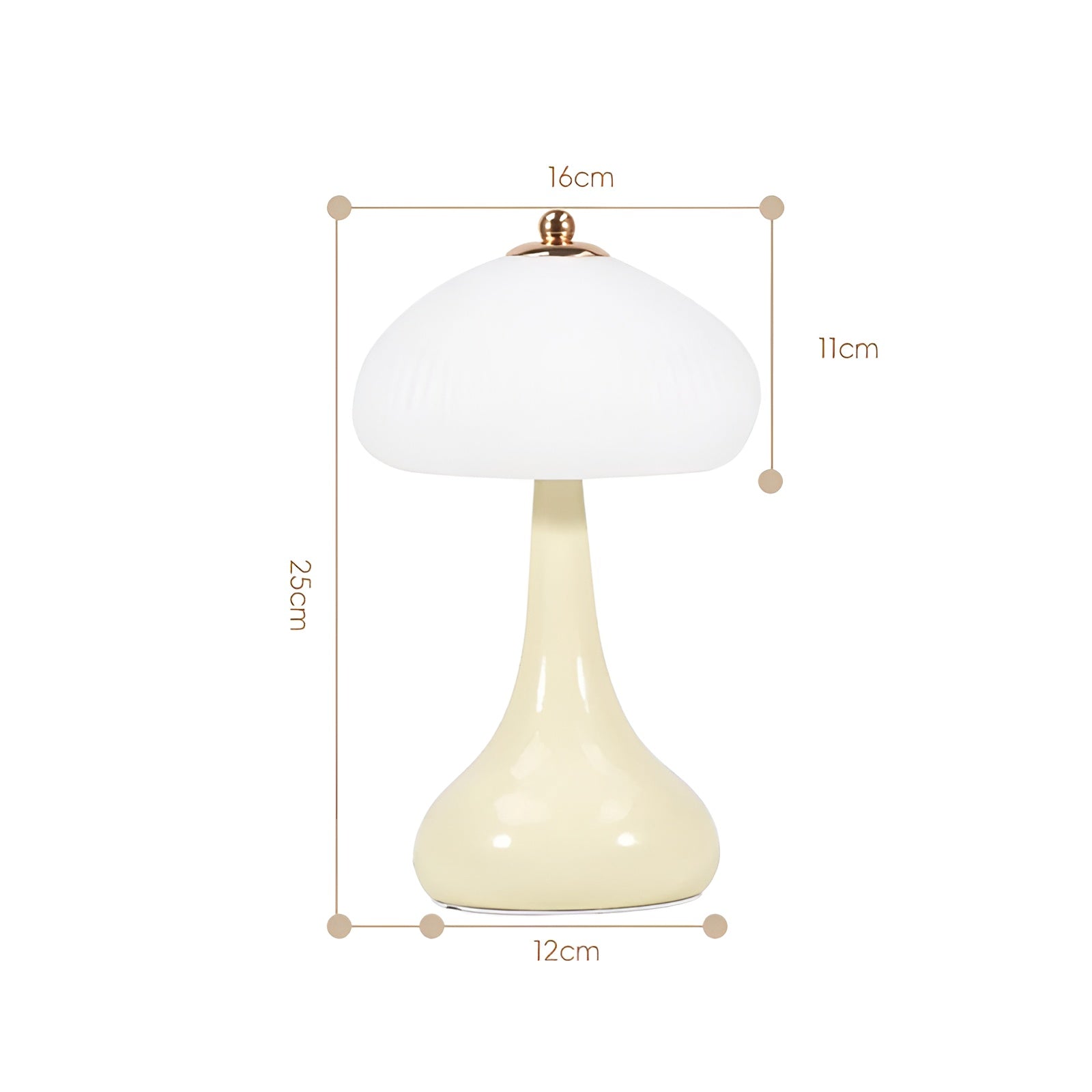 Eleganza Luxe Desk Lamp – Timeless Toad Shape with LED Dimming Function in Soft Colors