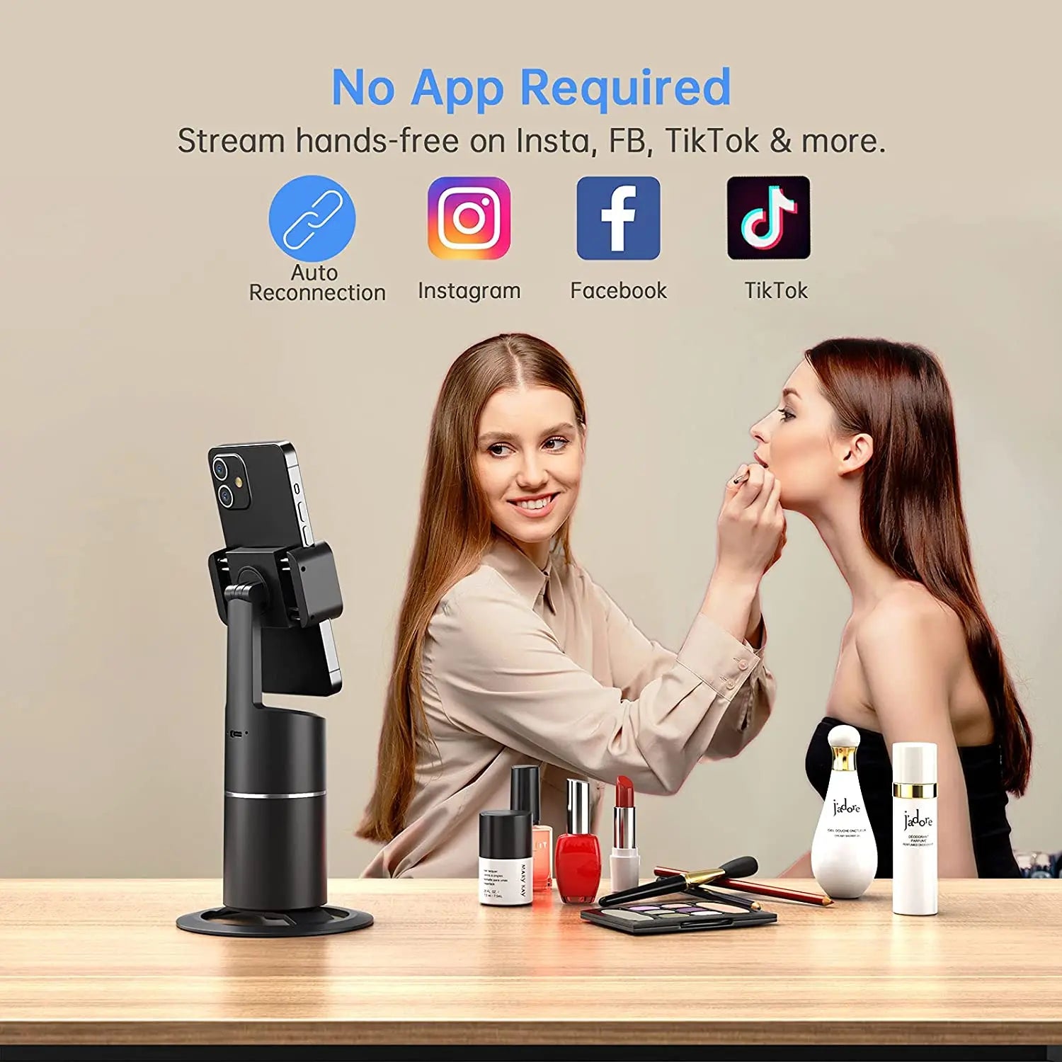 Follow Frame - Automatic phone holder with facial recognition