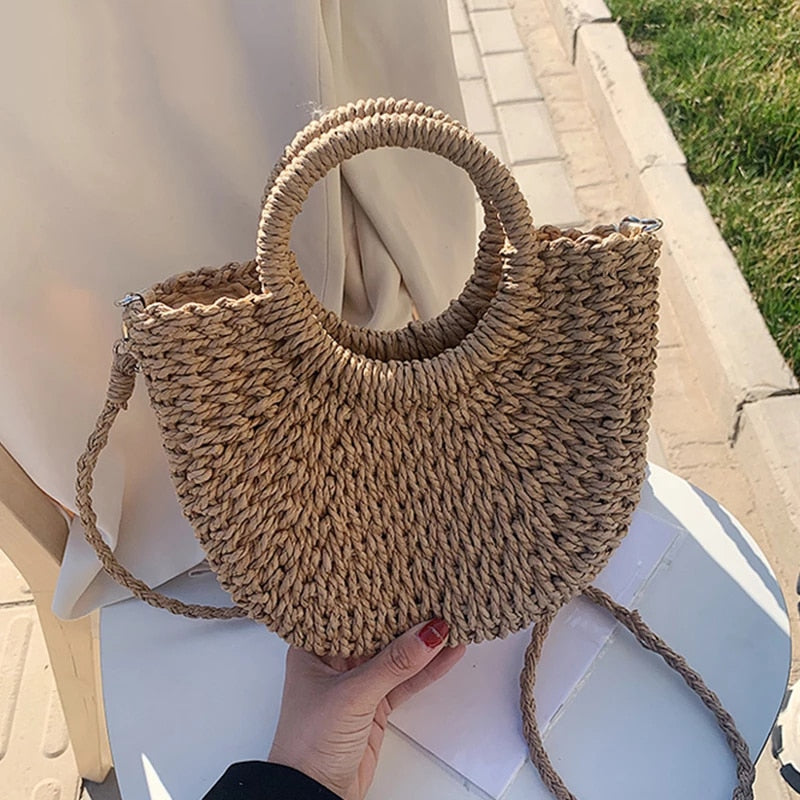RomyBag – Summer Woven Shoulder Bag for Women