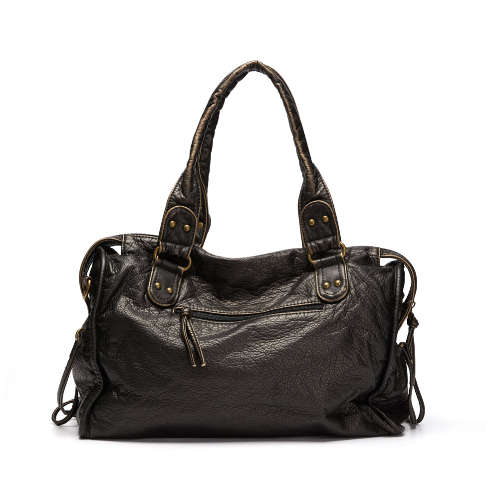 NoirClass - Elegant Black Leather Handbag