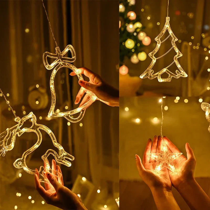 LumieresFestives Candle Lantern - Enchanting Stars and Moon Snake