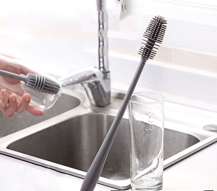 BrushMaster – Silicone Dish Brush for Bottles and Glasses