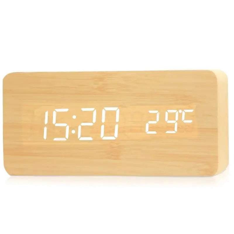 WoodTime – Natural Wood Digital Clock