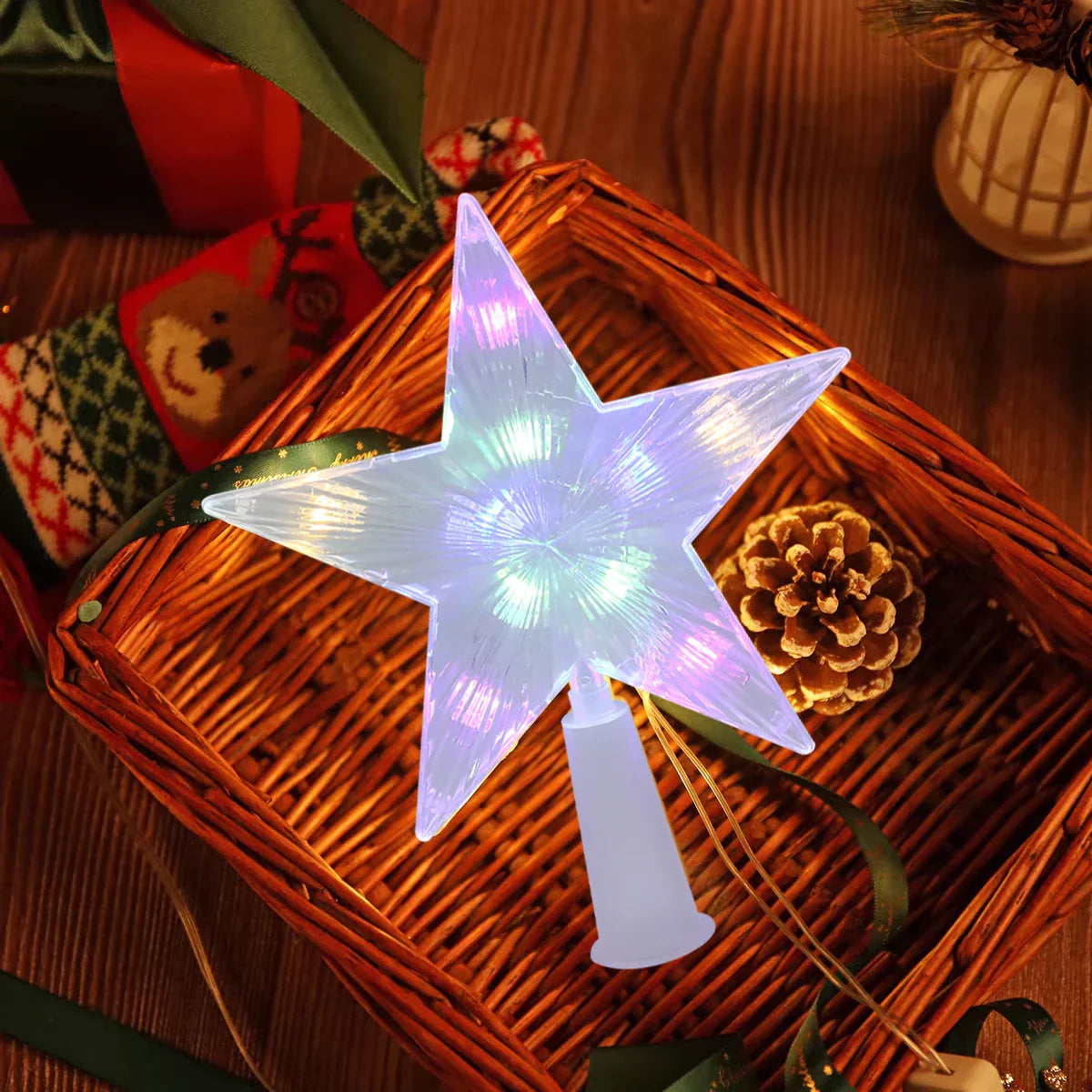 Starlight - Magical LED star for Christmas tree decoration
