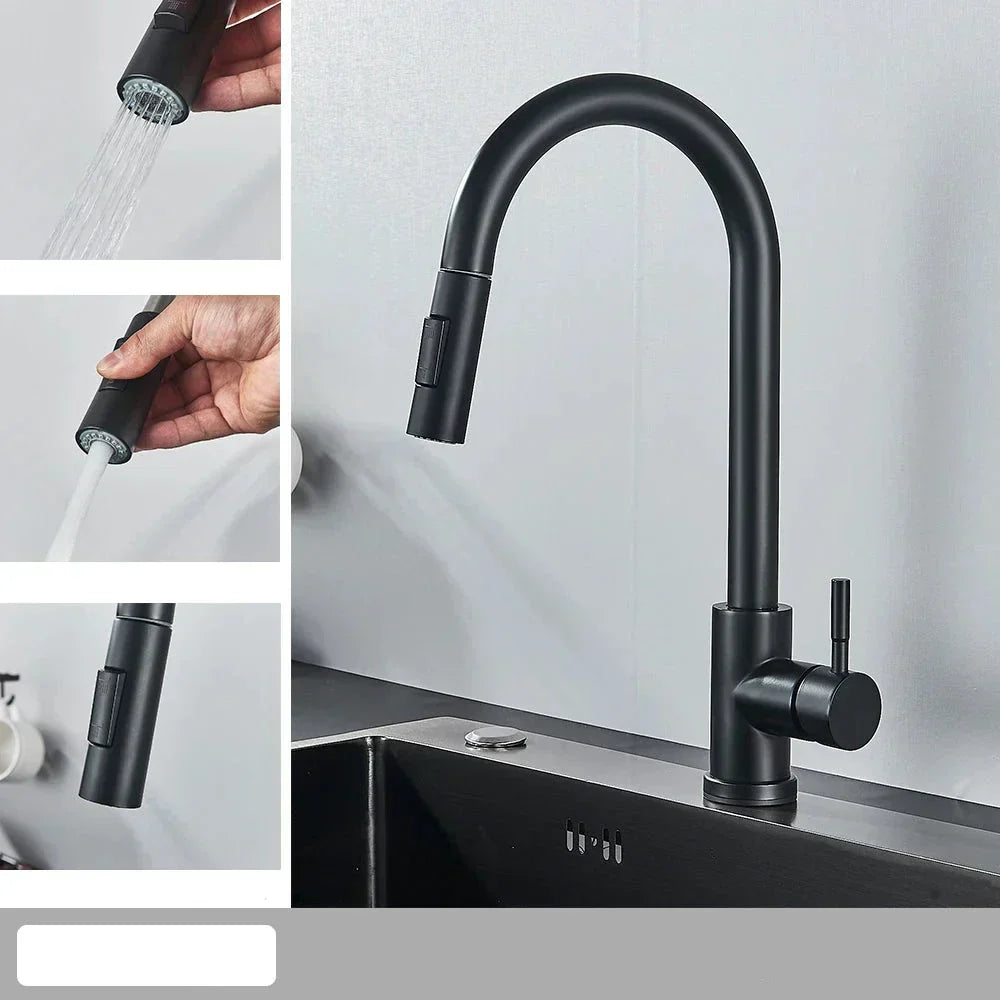 FlexiStream – Innovative Smart Faucet for Kitchen Convenience