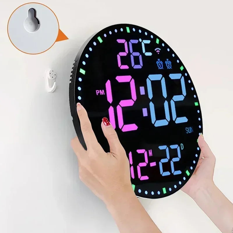 WiFiTime Clock - Sleek LED Alarm Clock with Calendar