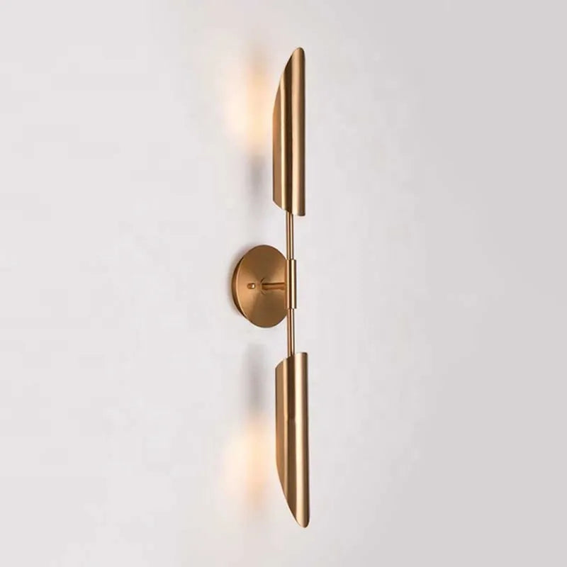 LuxeGlam - Gold Industrial Wall Lamp for Home and Hotel