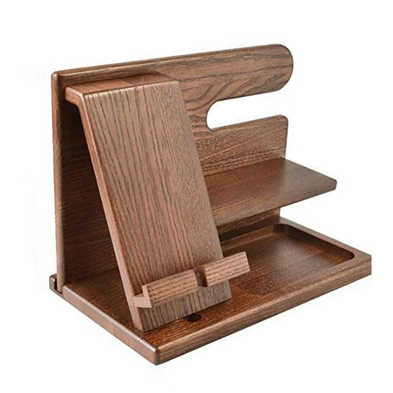 WoodDock – Stylish Wooden Holder for Devices