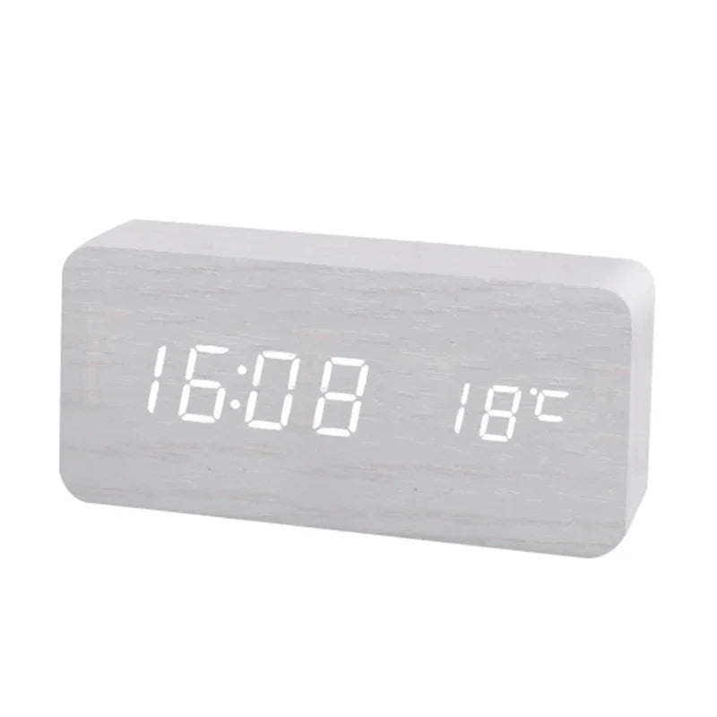 WoodTime – Natural Wood Digital Clock