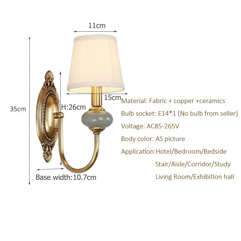 CopperGlow - Elegant Vintage Wall Lamp for the Home