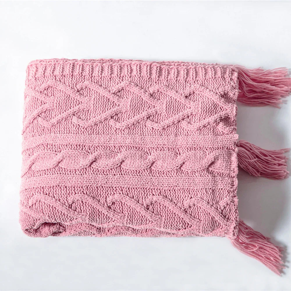 HeartCozy Throw – Luxurious Chenille Cushion with Heart Puffs