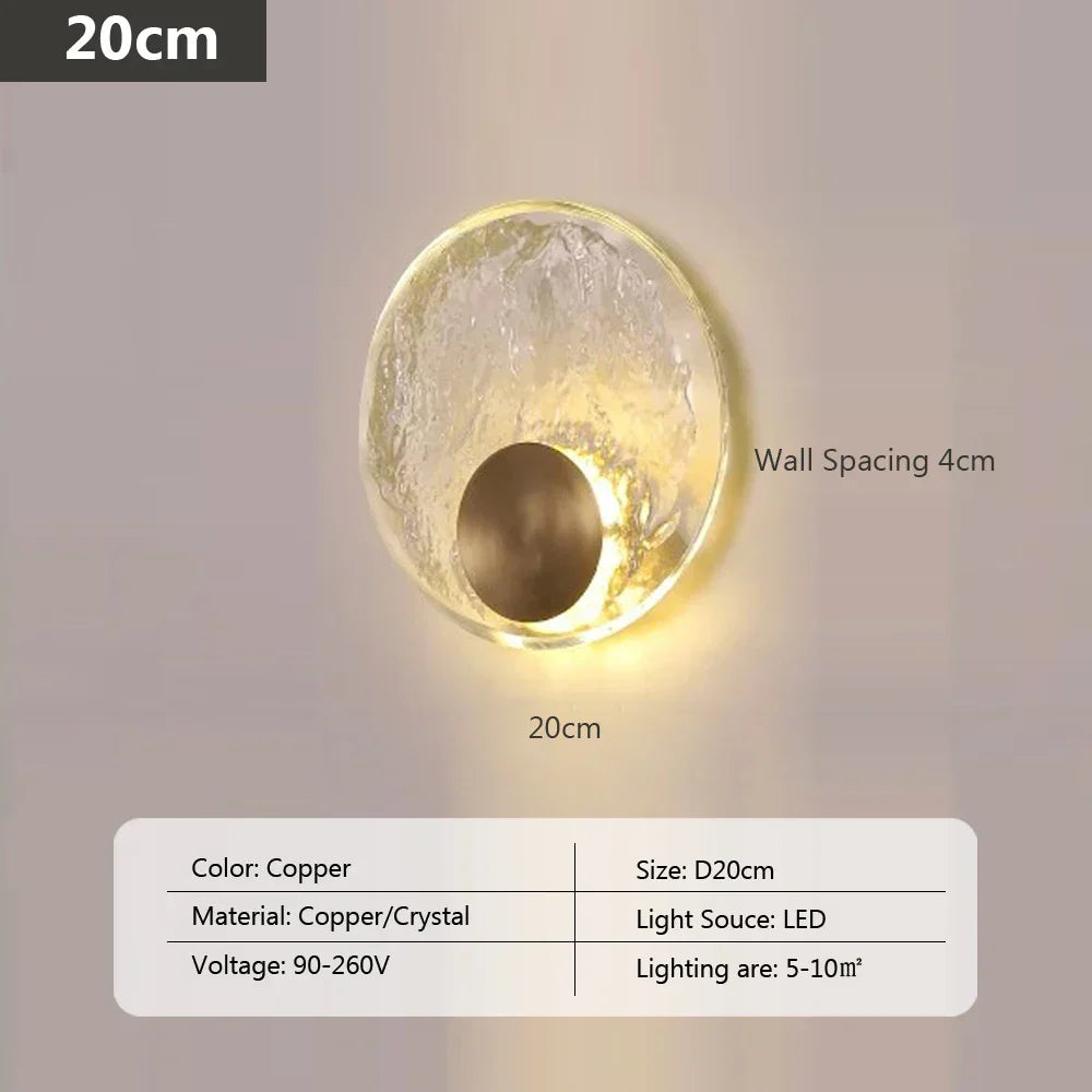 CrystalLuxe - Elegant LED Kristall Vägglampa