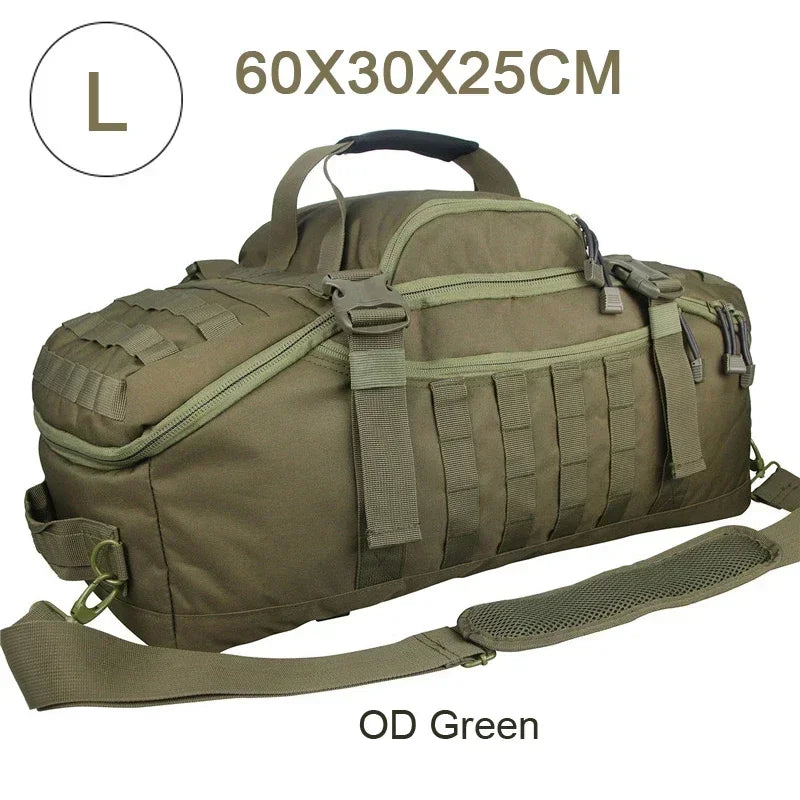 TrailTrek - Rugged tactical travel bag and backpack