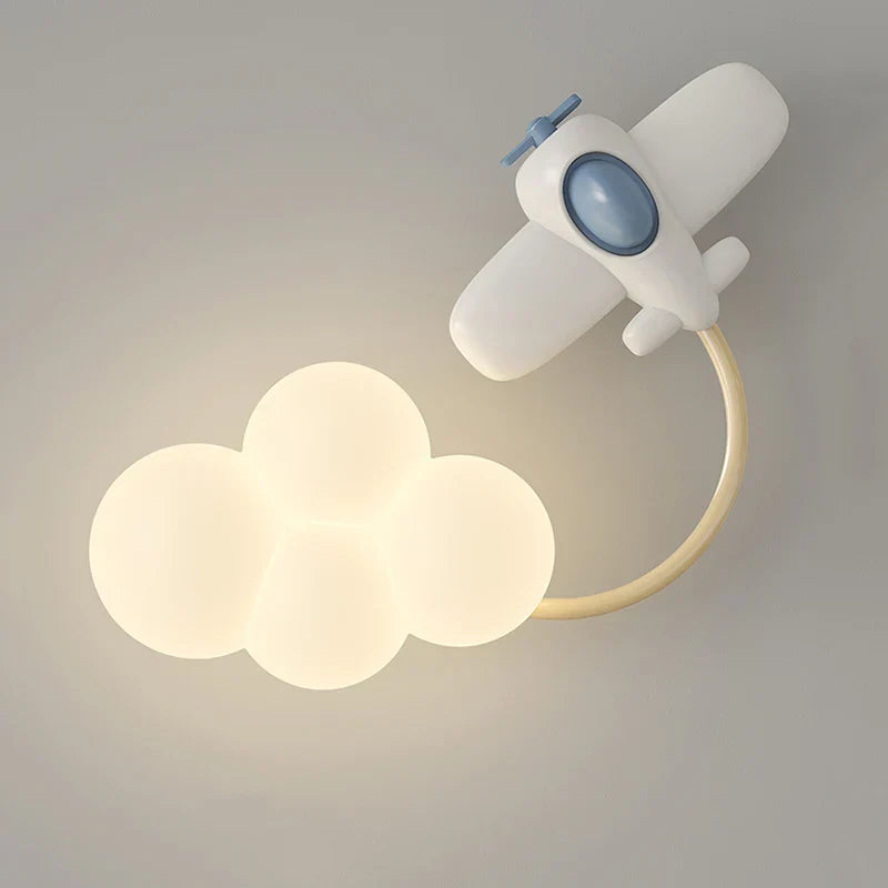 Cartoon Airplane Light – Playful Wall Lamp for the Children's Room