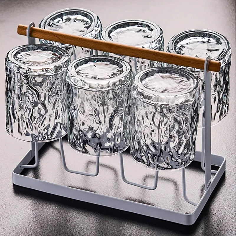 Glacio Glass Cupholder - Glass cup holder with reindeer design for a luxurious whiskey experience