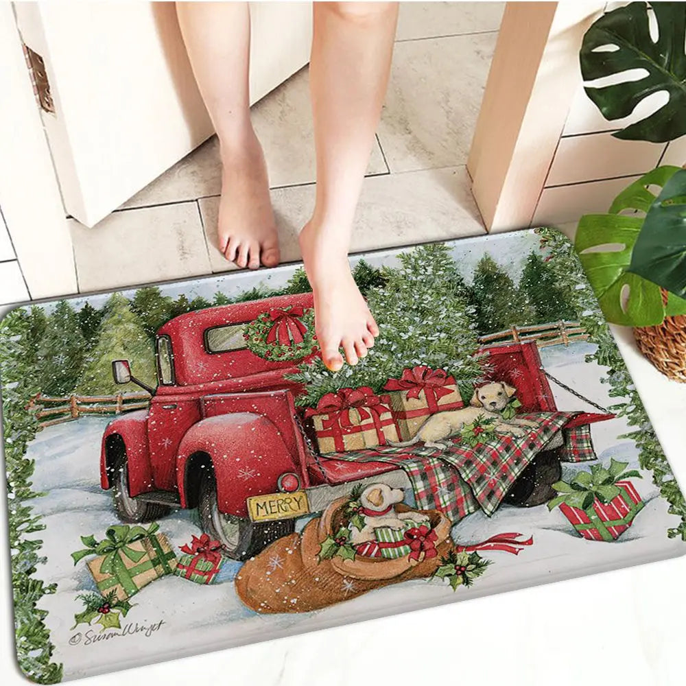 FestiveWelcome – Luxurious Christmas Mat for your Doorstep