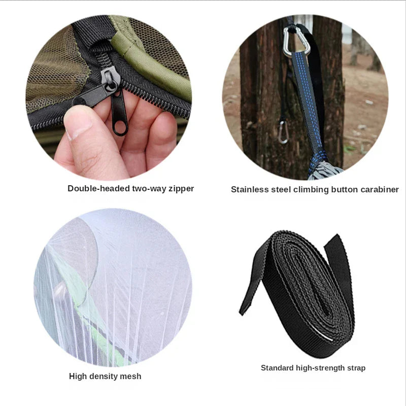 HangMatPro – Hammock with Mosquito Net and Anti-Rollover
