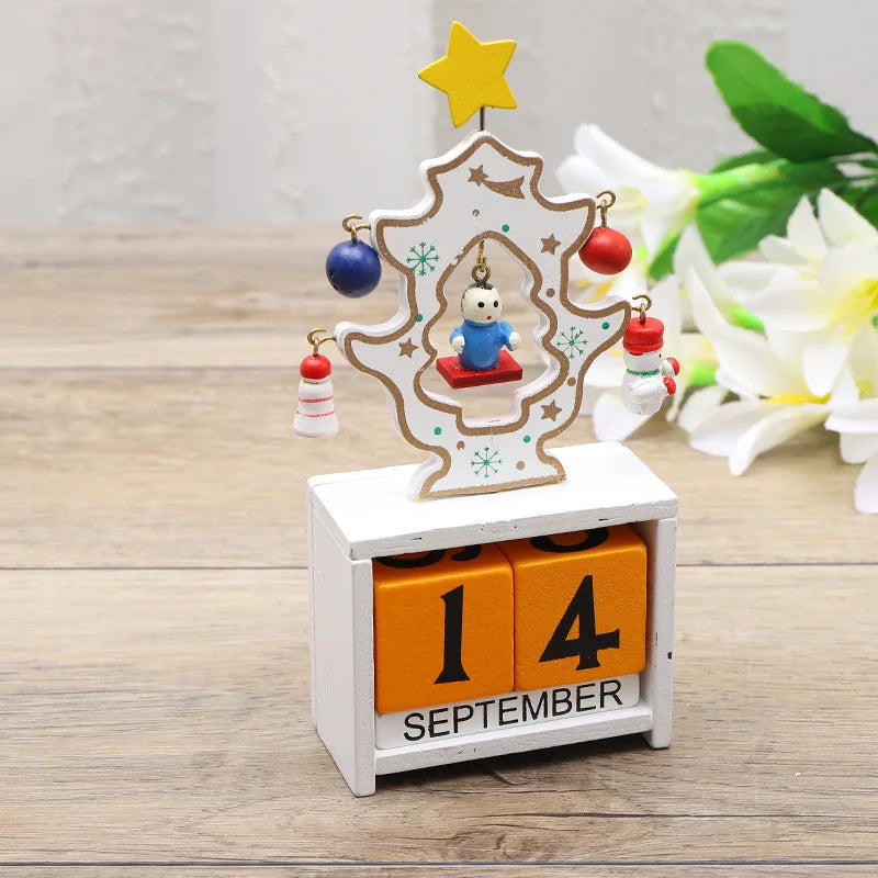 Joyful Countdown Tree - Playful Wooden Christmas Tree
