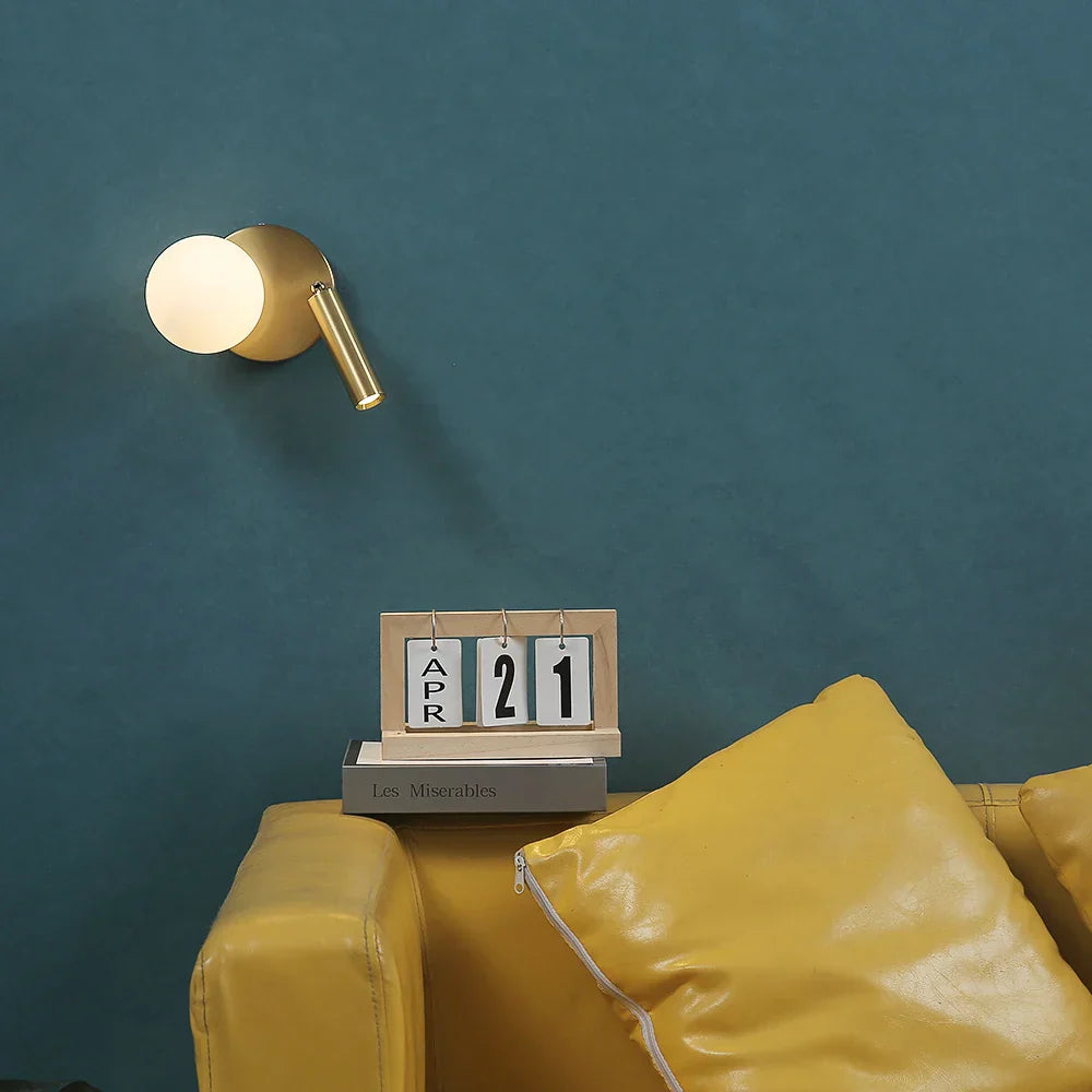 NordicLux - Rotating Glass LED Wall Lamp for Bedroom