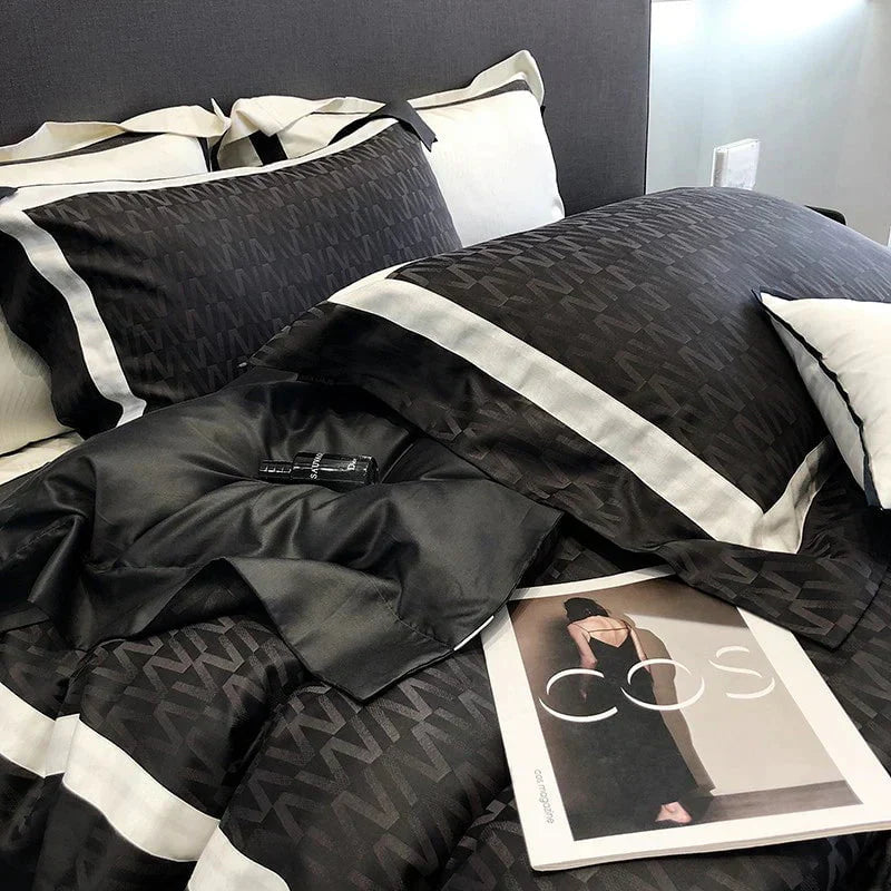 Obscur Rhythm – Luxurious Egyptian Cotton Bedspread Set